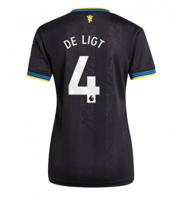 Lacne Ženy Futbalové dres Manchester United Matthijs de Ligt #4 2025-26 Krátky Rukáv - Tretina